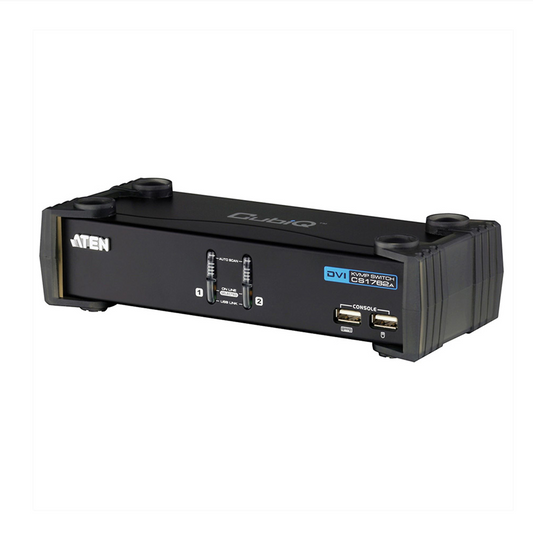 ATEN CS1762A KVM Switch DVI, USB, Audio, USB-Hub, 2 Ports KVM-Switch, DVI