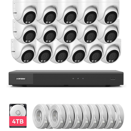 H.VIEW 4K 16 Channel Security Camera System
